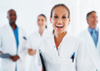 Happy female doctor