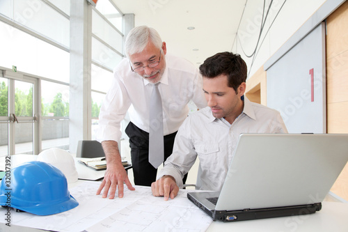 Photo: Architects working on planning Architects working on planning