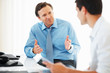 Business men in discussion