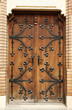 Vintage castle door