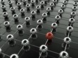 Kugeln vernetzt mit Außenseiter