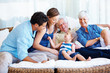 Family enjoying the moment