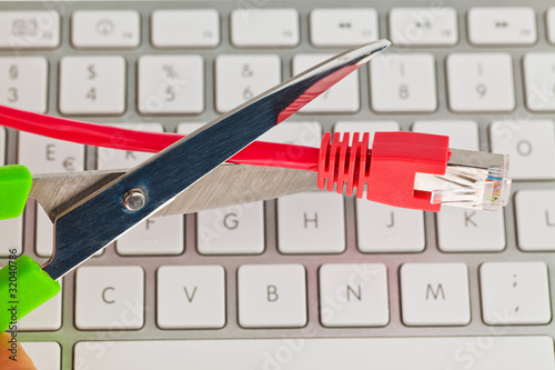Photo: Netzwerk Kabel eines Computers Netzwerk Kabel eines Computers