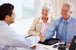 Senior couple meeting with a financial advisor