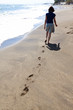 Frau am Strand