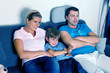 Familie beim Fernsehen