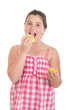 Girl eating chips