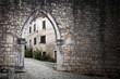 Moody old town entrance