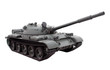 Russian tank isolated on white background
