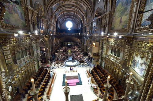 Photo: Interior of Santa Maria de Montserrat church Interior of Santa Maria de Montserrat church