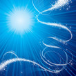 Shiny stars flowing background,