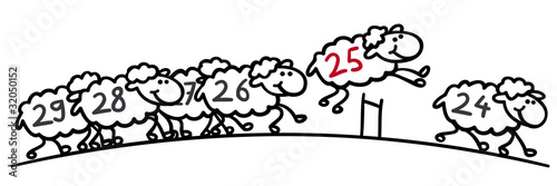 Vektor: schafe zählen schafe zählen