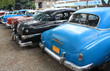Vintage Cars Parked in a street of Havana, Cuba