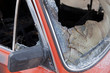 Fire burnt car vehicle