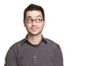 Young man looking at copyspace surprised or satisfied