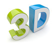 3D text. Entertainment cinema. Isolated. Illustration