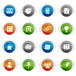 Glossy buttons - Office and Business icons Glossy buttons - Office and Business icons