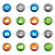 Glossy buttons - Office and Business icons Glossy buttons - Office and Business icons
