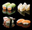 Sushi over Black