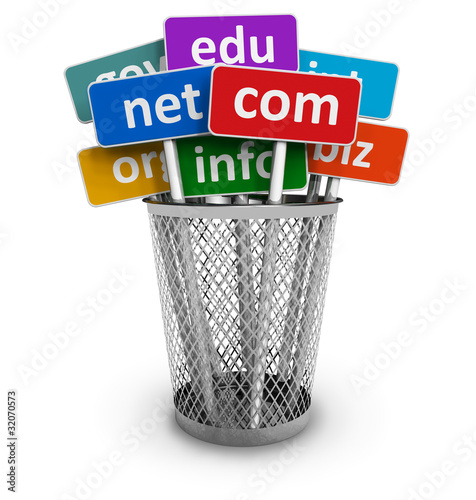 Illustration: Domain names and internet concept Domain names and internet concept