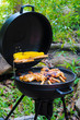 Grilled Chicken, Sausage and Corn