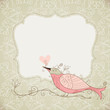 Photo en ligne au meilleur prix Vector Bird and frame for your text