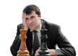 man playing chess