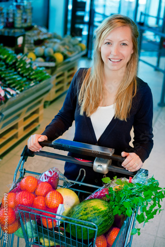 Photo: Woman in Supermarket Woman in Supermarket
