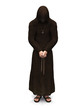A contemplating christian monk.