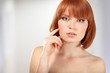 woman beautiful young make-up