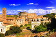 The Coliseum and the Roman Forum, Rome, Italy