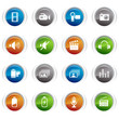 Glossy Buttons - Media Icons
