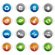 Glossy Buttons - Ecological Icons