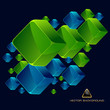 Abstract background with colorful boxes Abstract background with colorful boxes