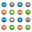 Glossy Buttons - Media Icons