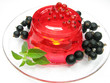 fruit jelly dessert with red currant fruit jelly dessert with red currant
