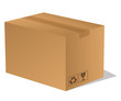 Vektor: Paket Päckchen Lieferung Box Karton braun 3 Paket Päckchen Lieferung Box Karton braun 3