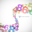 Numbers. Abstract illustration Numbers. Abstract illustration