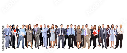Photo: business team formed of young businessmen and business team formed of young businessmen and