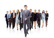 Young attractive business people - the elite business