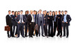 Group of business people. Isolated over white background