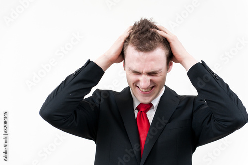 Photo: young businessman in trouble young businessman in trouble