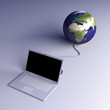 Verbundener Laptop