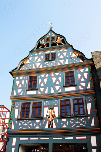 Photo: Blaues Fachwerk Blaues Fachwerk