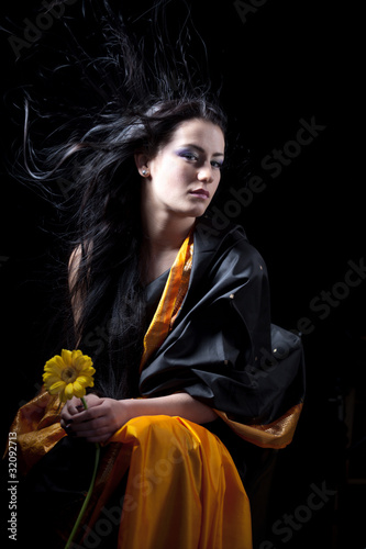 Photo: portrait in indian sary portrait in indian sary