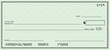 Blank Check with Open Space for Your Text
