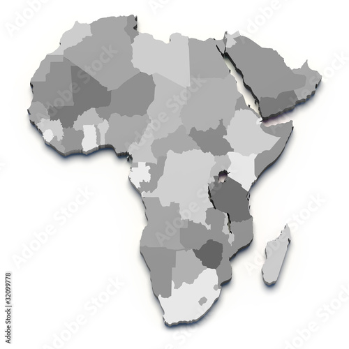 Illustration: Africa map Africa map