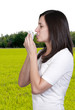 Woman Blowing Her Nose