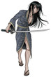 Samurai stance - no background Samurai stance - no background