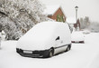 Trade vehicle snowed in